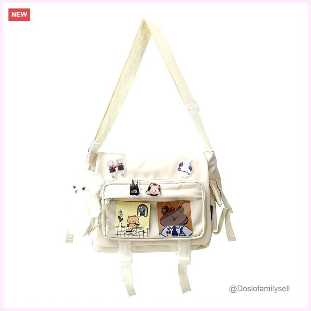 Kawaii Crossbody Ita Bag with Display Window and Accessories
